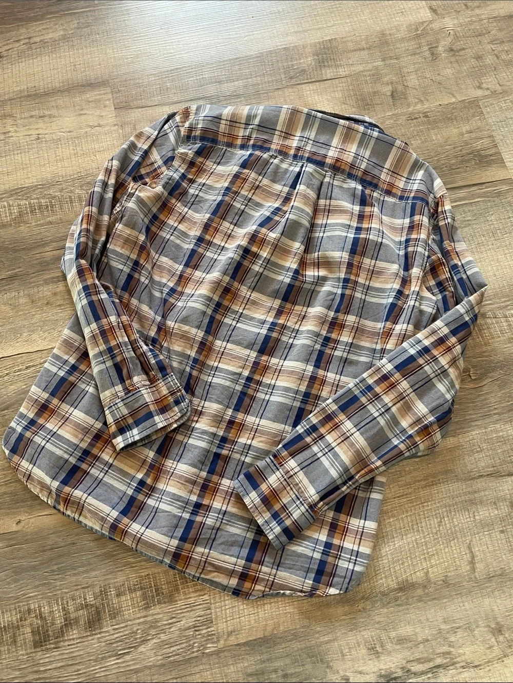 The North Face men’s organic cotton plaid shirt